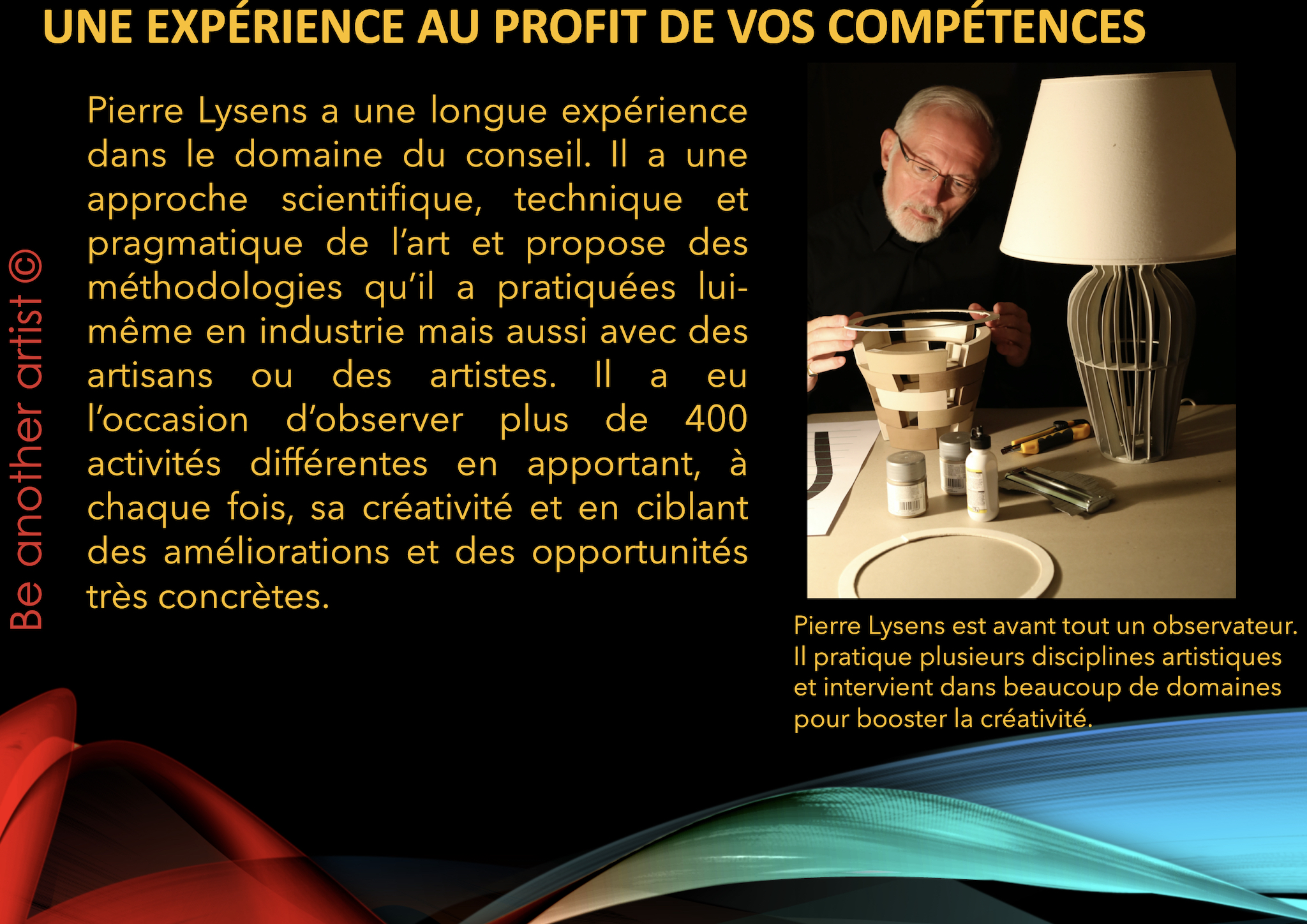 logiciel de coaching artistique be another artist